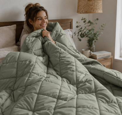 SoftSleep® – La couette thermorégulatrice qui remplace vos draps et sèche en un temps record
