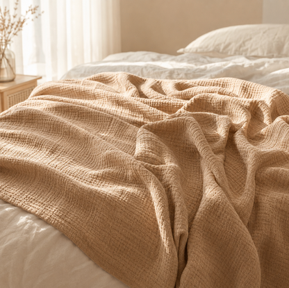 Couverture en mousseline de coton