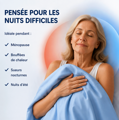 Couverture légère & rafraîchissante en soie givrée